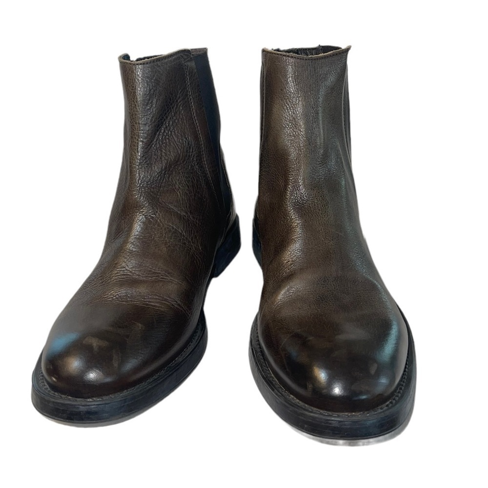 Men’s Bacco Bucci Rustic Italian Leather Chelsea Boots. Size 9.5 GUC - Picture 8 of 15